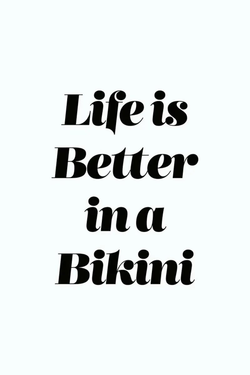 Bikini poster con telaio in plastica da Mottos by Sinan Saydik