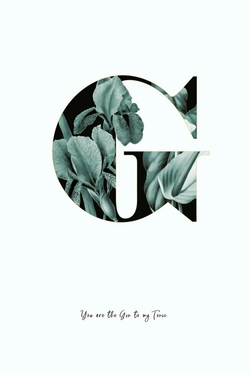 Flower Alphabet - G hahnemühle de Froilein Juno