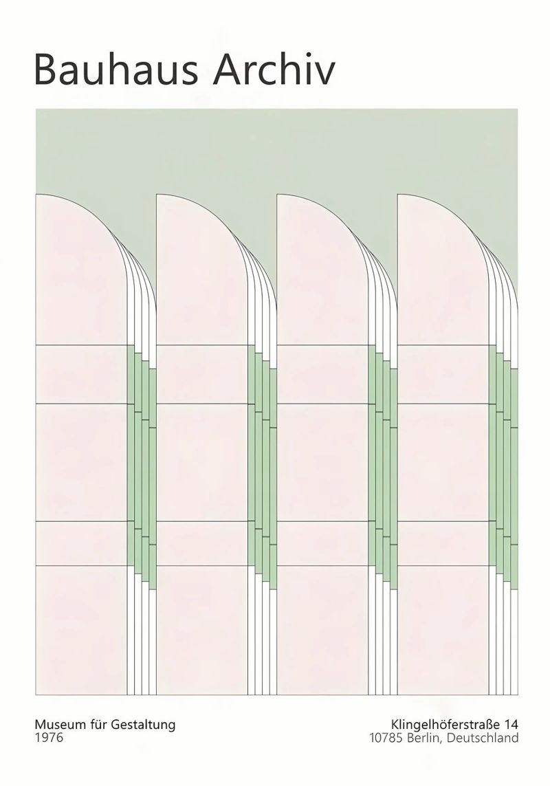 Bauhaus Archive Museum Poster von Iracheta
