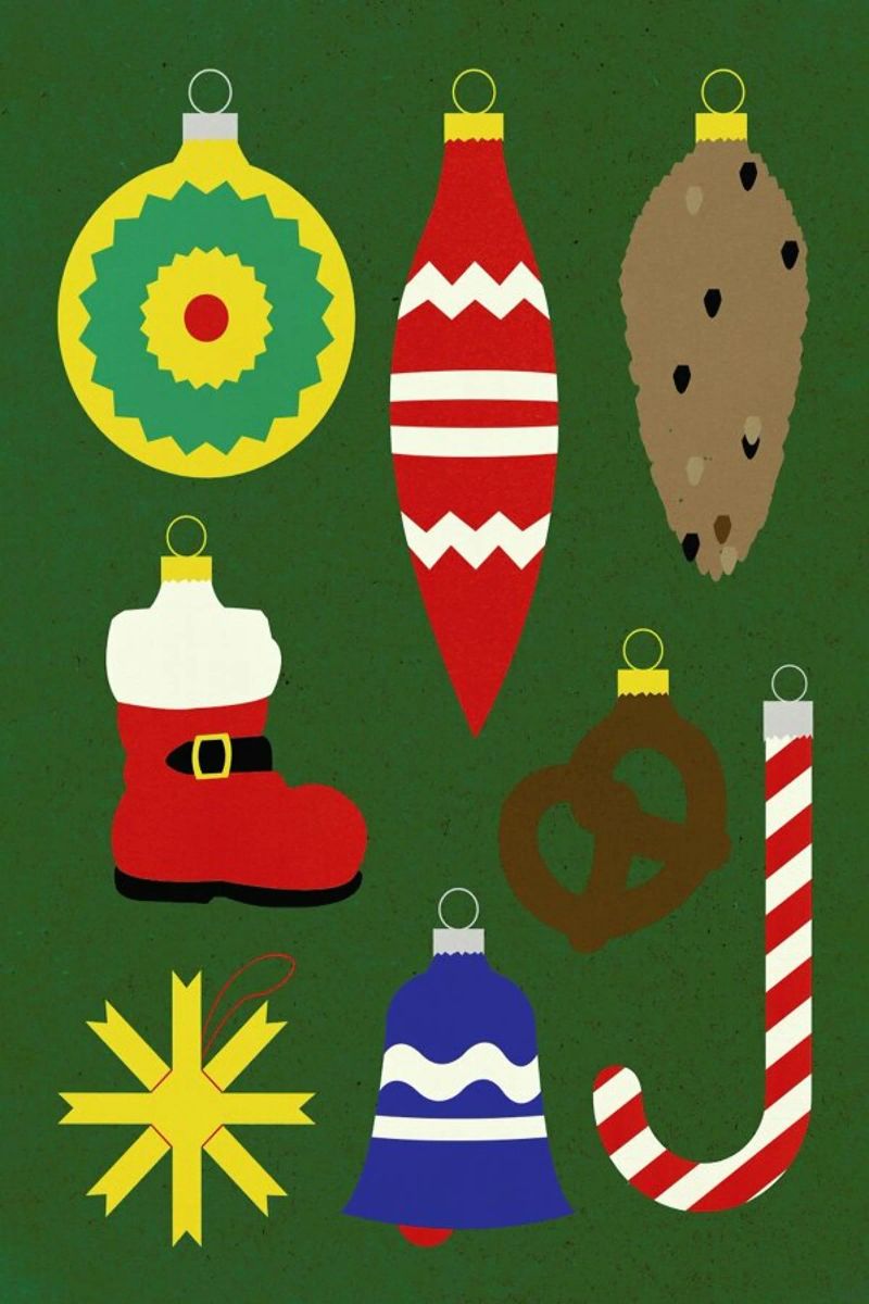 Christmas Ornaments poster van Rosi Feist