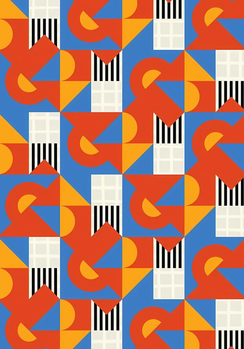 Mosaïque Bauhaus poster de Iracheta