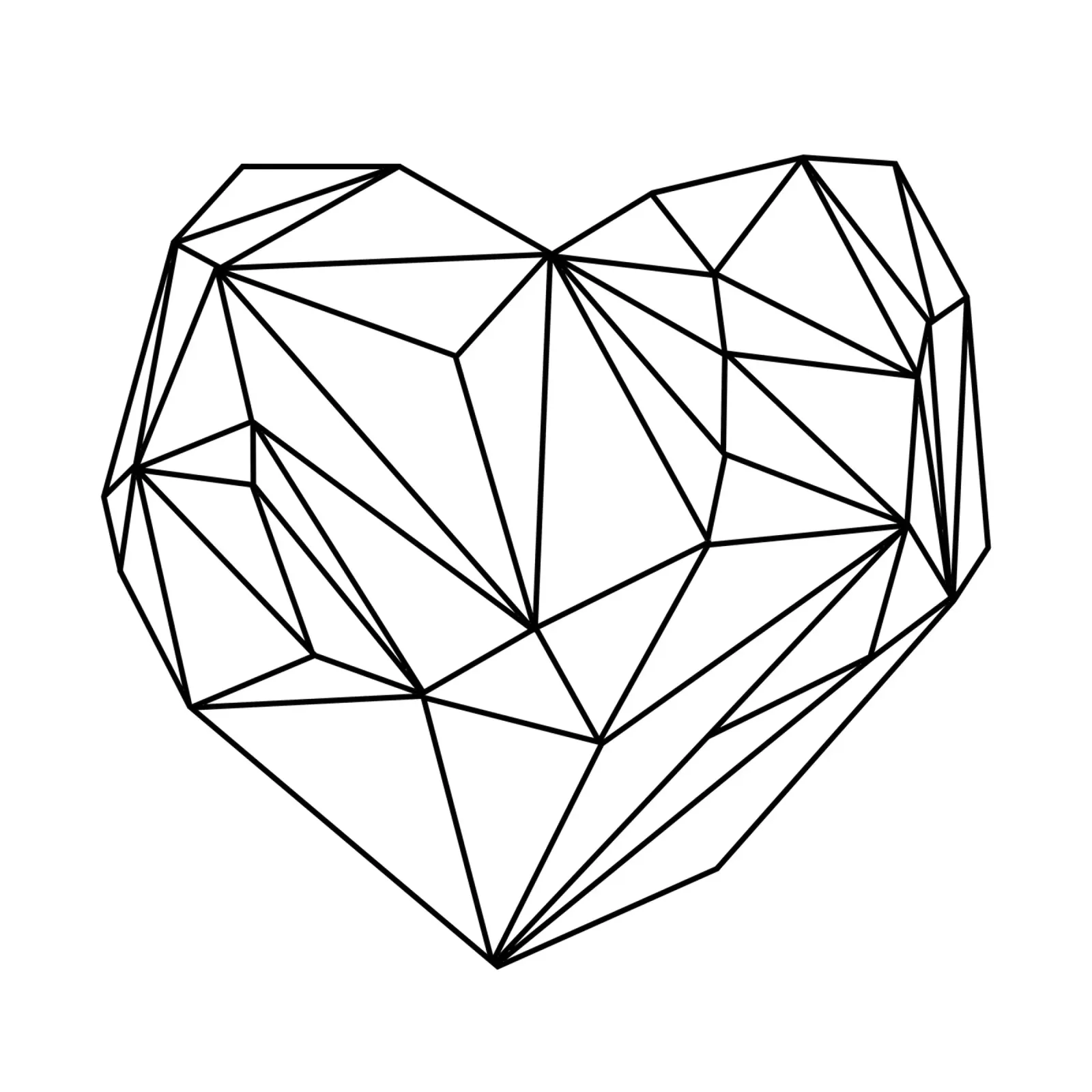Heart Graphic poster con telaio in alluminio da Mareike Böhmer