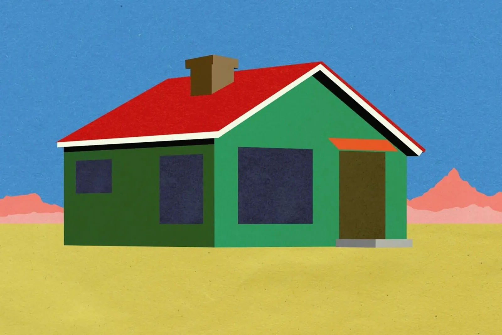 Joshua Tree House alluminio dibond da Rosi Feist