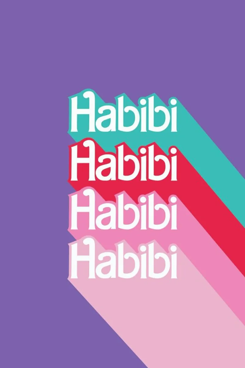 Habibi Rainbow tela con Cornice a cassetta da La Come Di