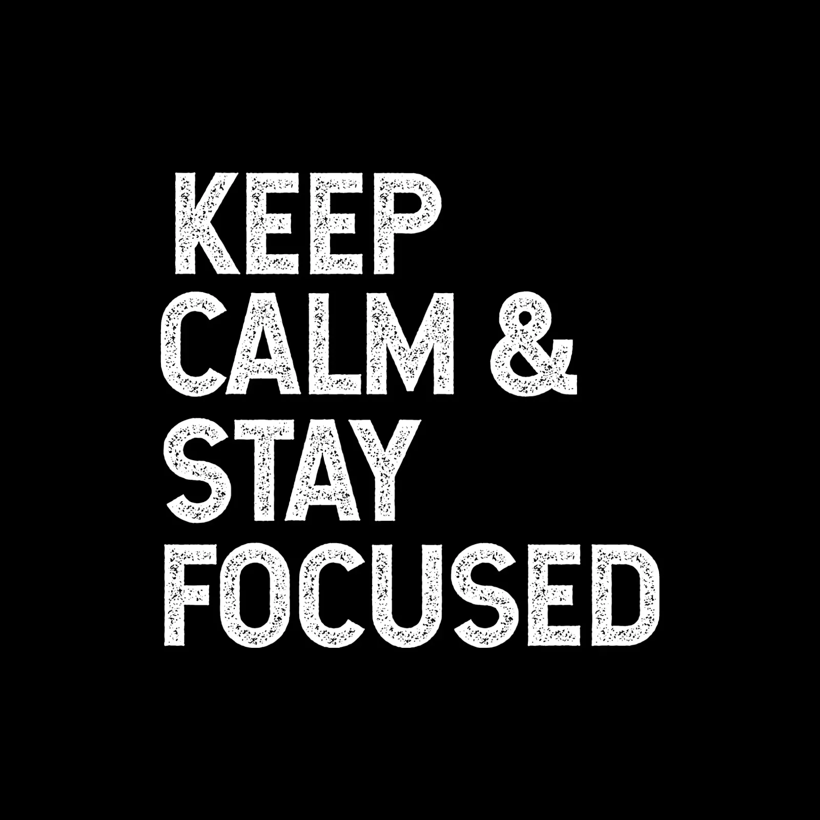 Keep calm and stay focused pellicola backlit da happieeagle