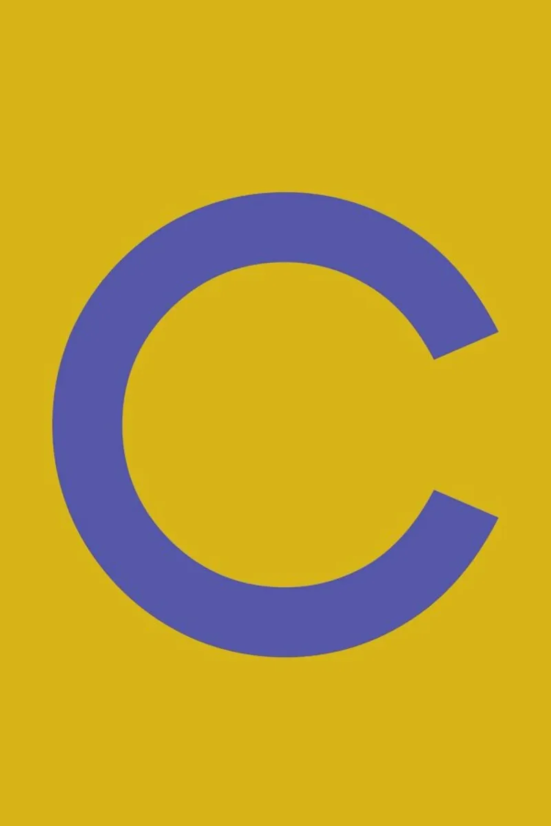 Yellow Letter C pellicola backlit da Studio One