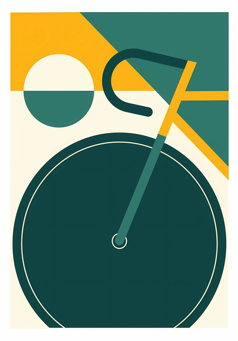 Bicycle Bauhaus Vintage poster by Iracheta