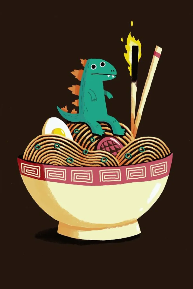 Guardian of the Noodles pellicola backlit da DinoMike