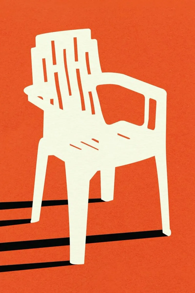 Monobloc Plastic Chair No VII Leinwand von Rosi Feist