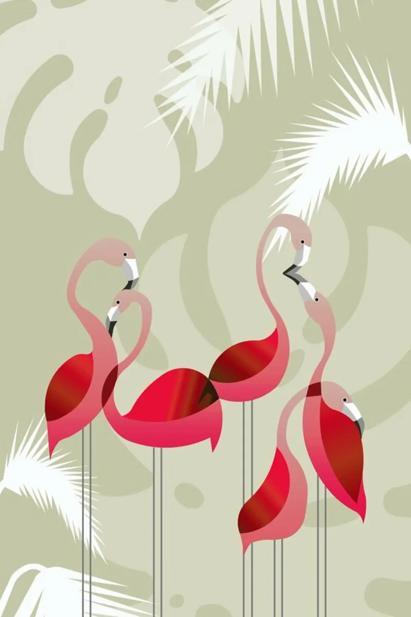 Flamingo pellicola backlit da Sabrina Ziegenhorn
