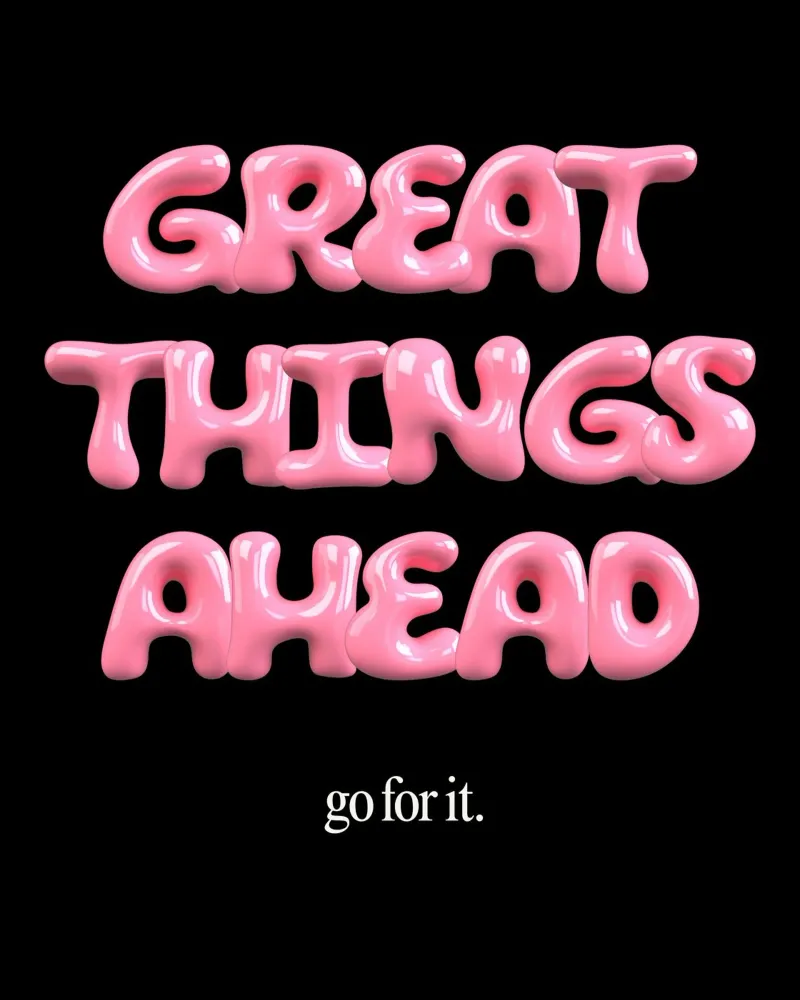 great future poster con telaio in legno da Ambition Wall