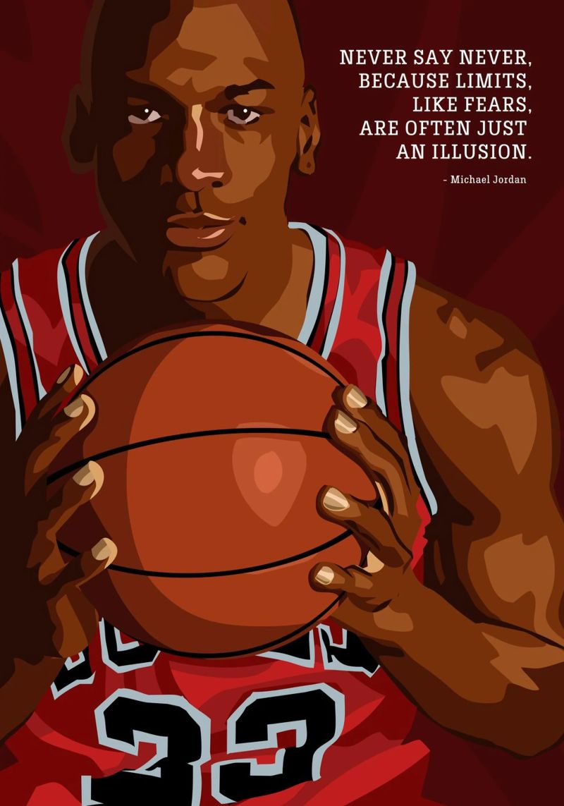 Michael Jordan Quote poster by nabakumov
