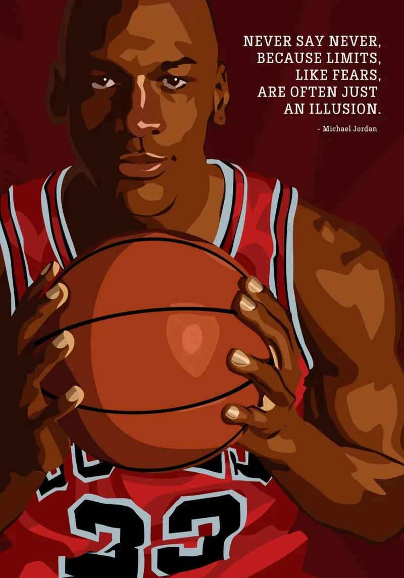 Michael Jordan Quote pellicola backlit da nabakumov