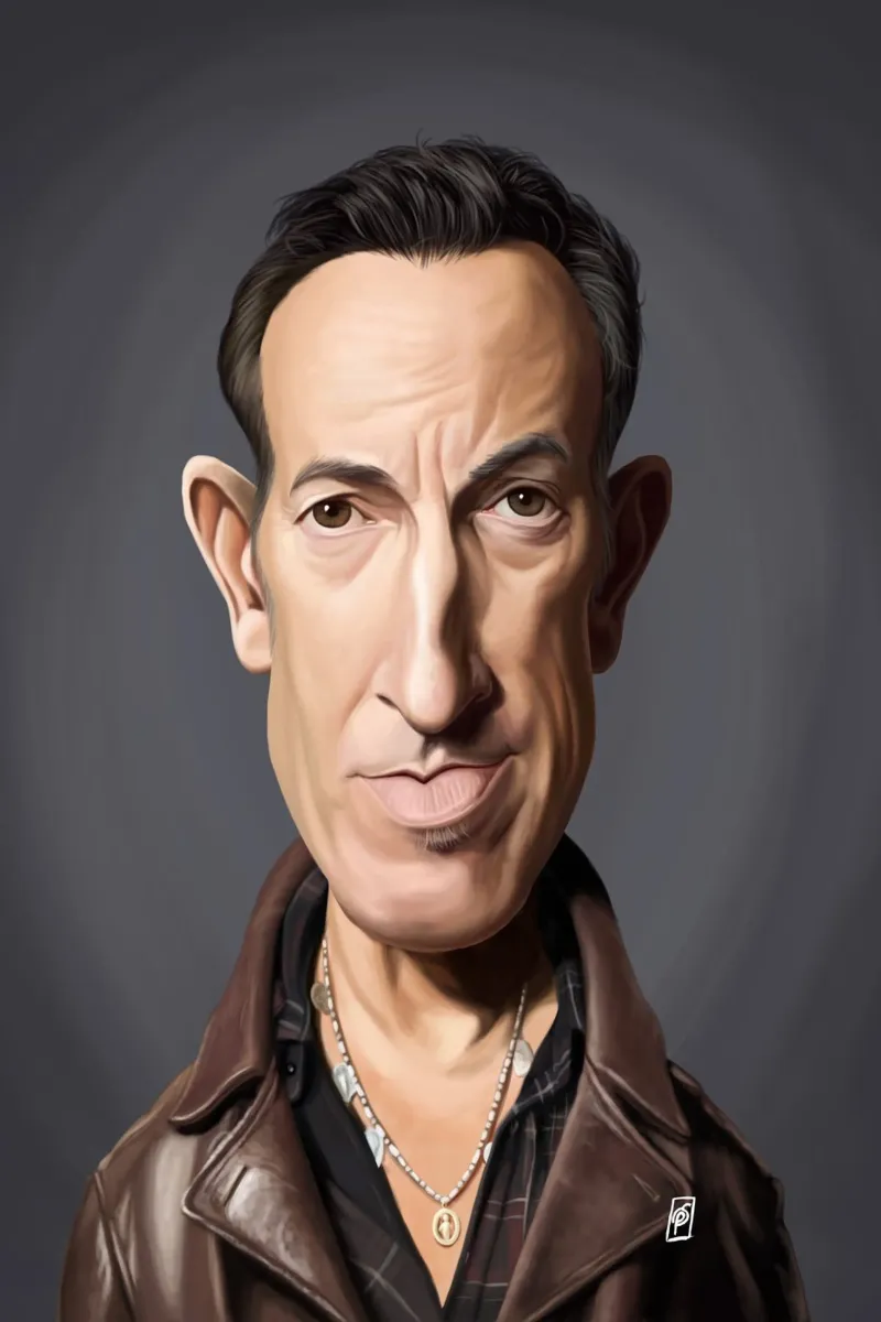 Bruce Springsteen pellicola backlit da Rob Art | Illustration