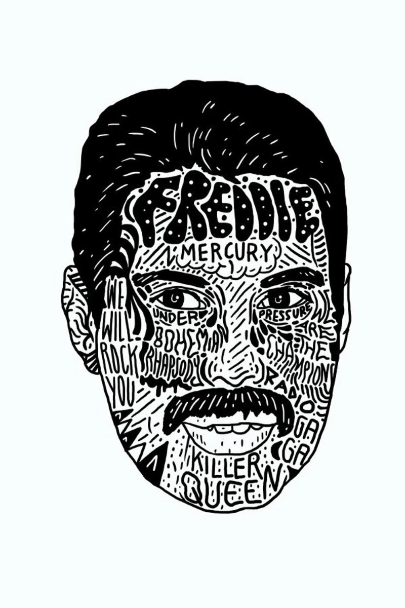 Freddie Poster von Nick Cocozza