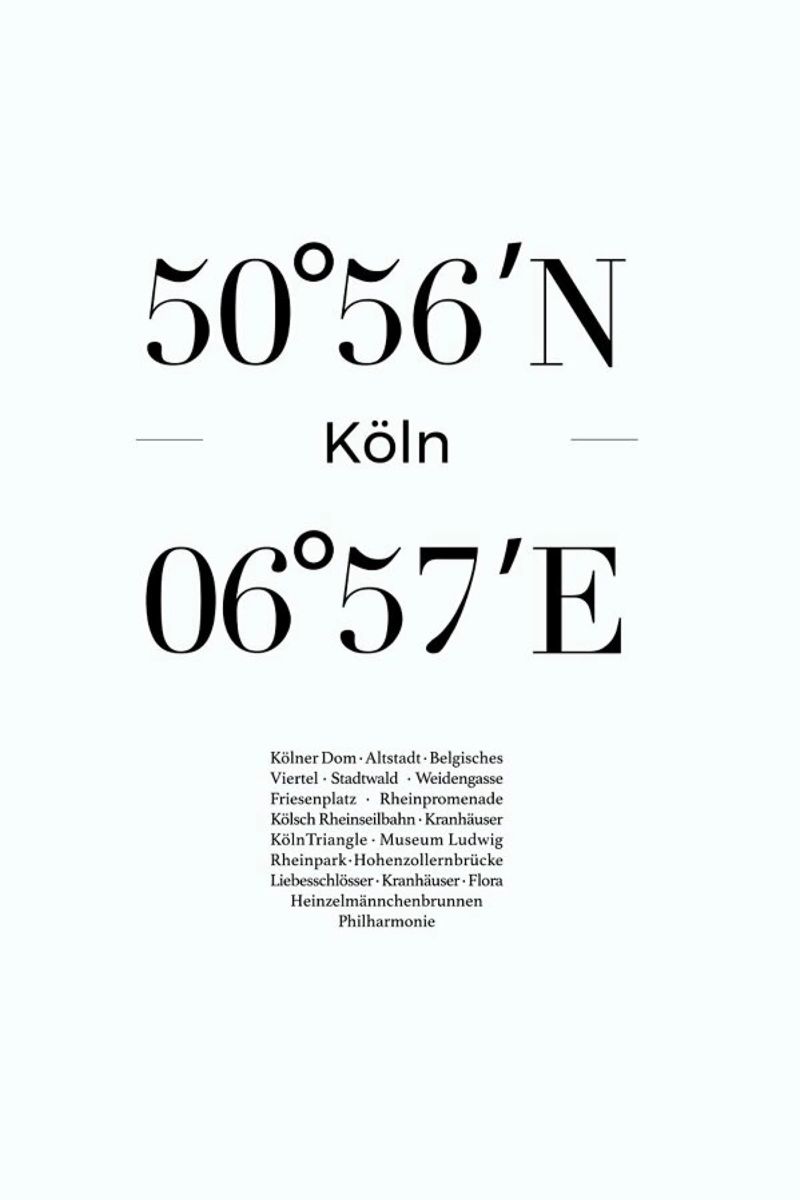 Köln Poster von Studio One