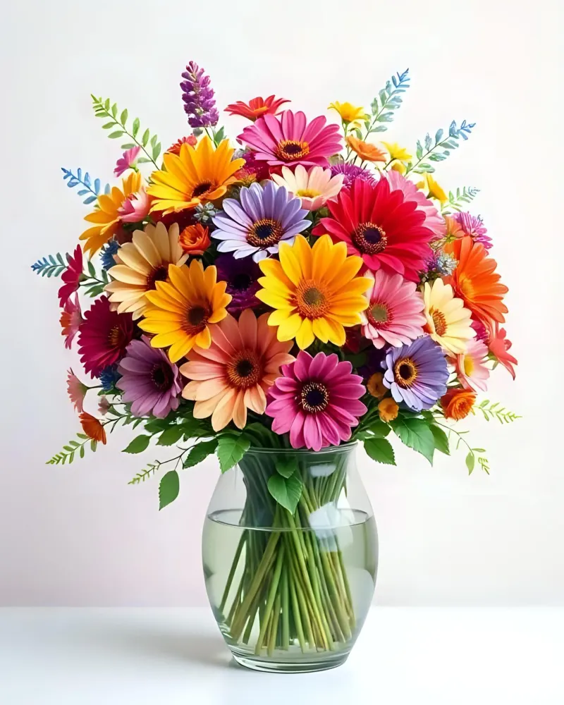 Bouquet_10 poster con telaio in plastica da Farb- und Blütenzauber by LK