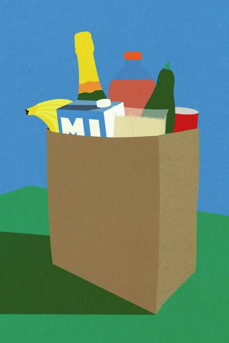 Weekly Grocery Haul canvas by Rosi Feist