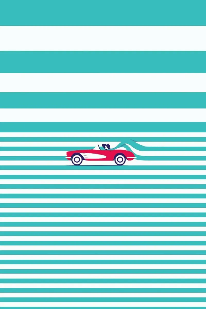 Vintage Escape poster con telaio in plastica da La Come Di