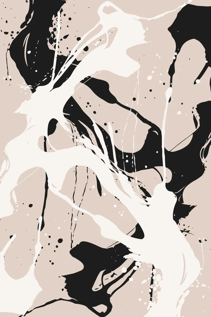 Abstract Pollock style canvas van studiopicaprints