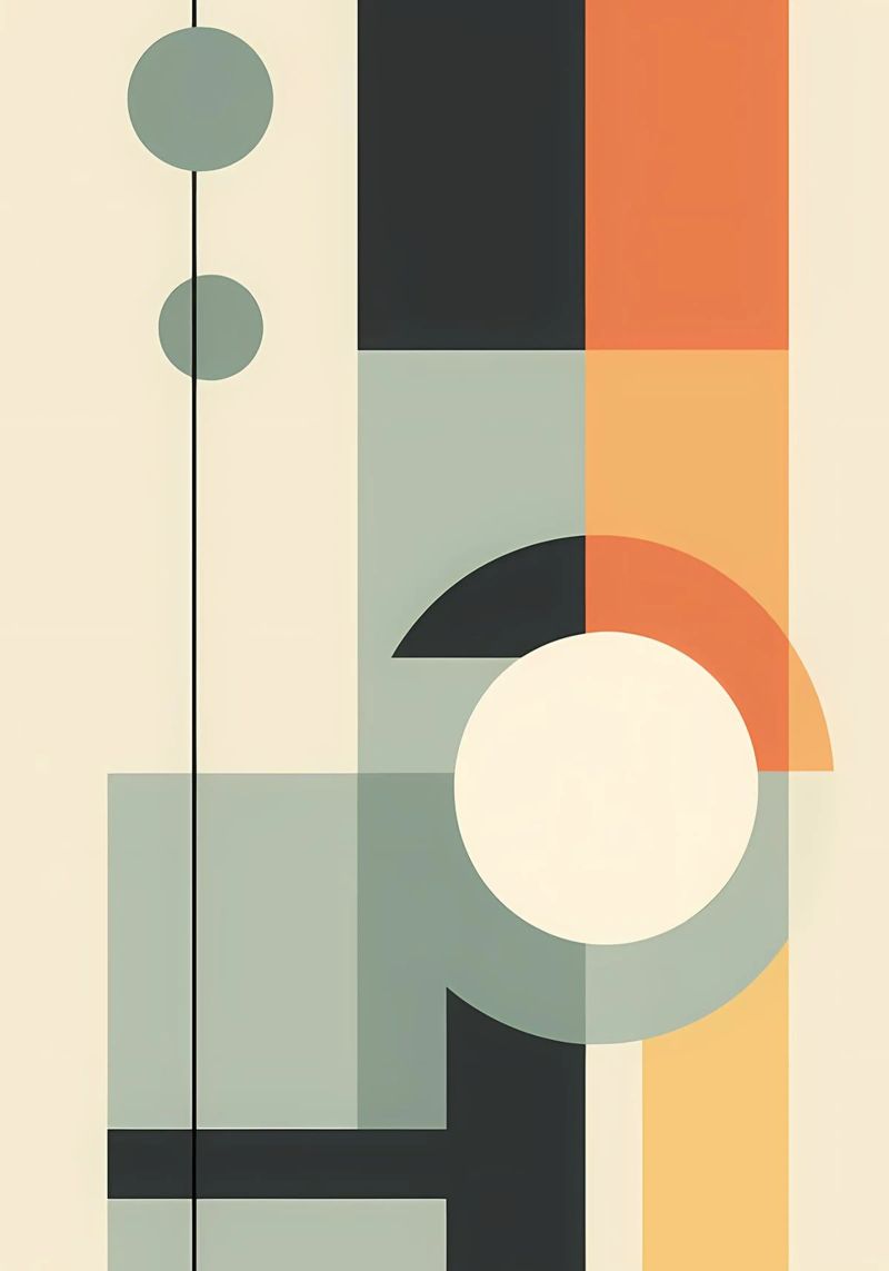Geometric Abstract Art poster by Karraker