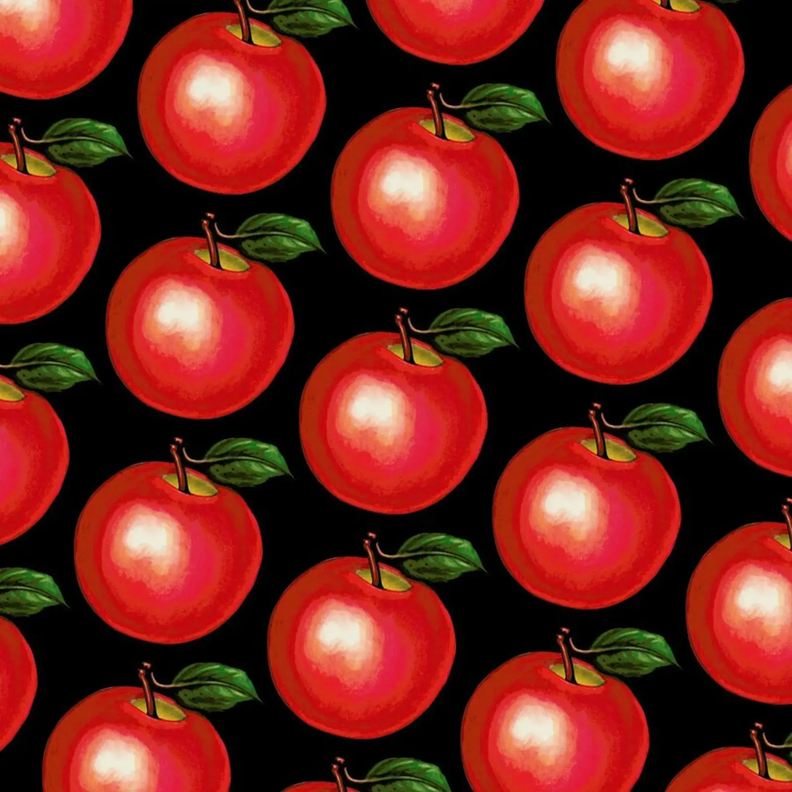Lunch Patterns Apple Black pellicola backlit da Kelly Gilleran