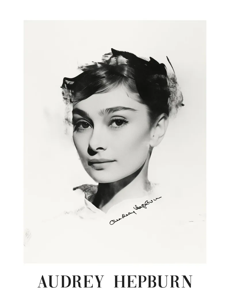 Audrey Hepburn, Timeless Elegance poster by Carinaprint