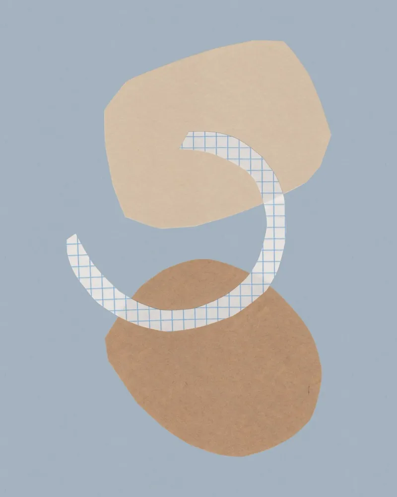 Tre forme #2 poster con telaio in plastica da Alisa Galitsyna