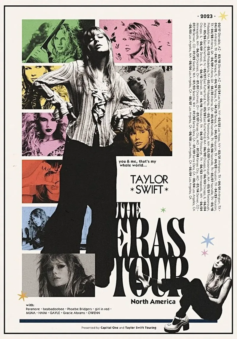 Taylor Swift Eras Tour art plexiglass da avissta