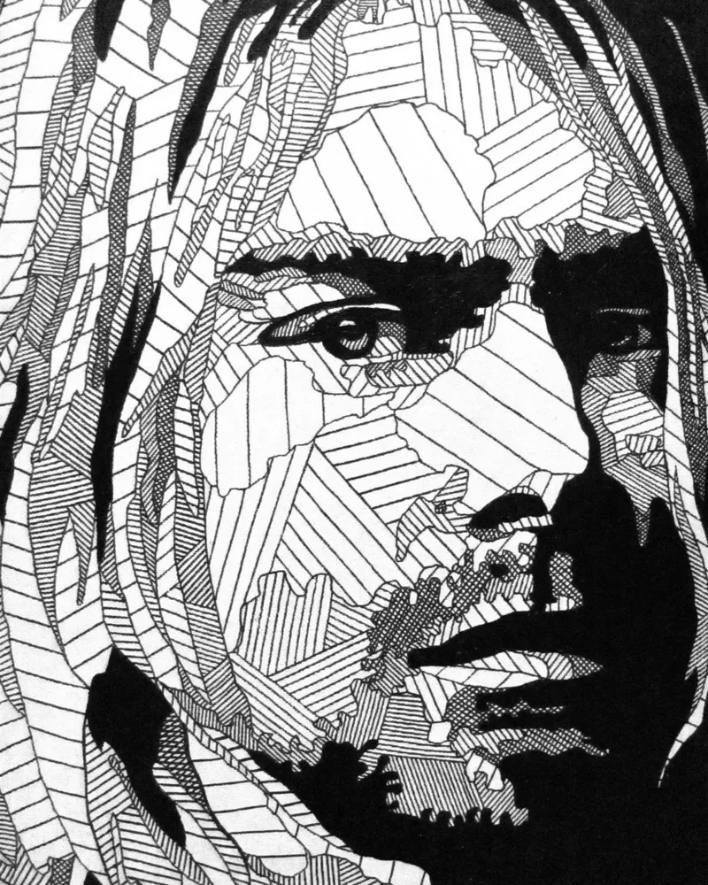 Kurt Cobain - Nirvana pellicola backlit da avissta