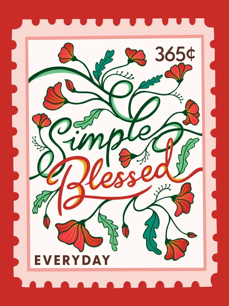 Simple Blessed - 365 Days collection canvas by easternspringco