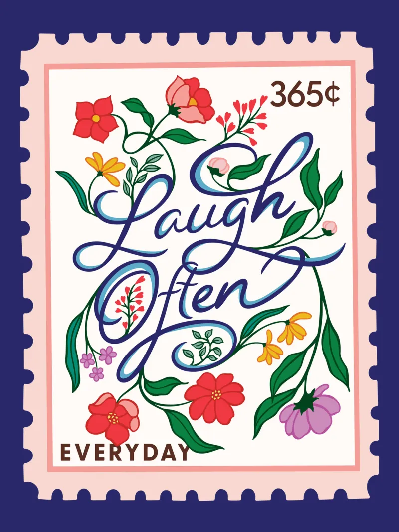 Laugh Often - 365 Days collection canvas with Floater frame by easternspringco
