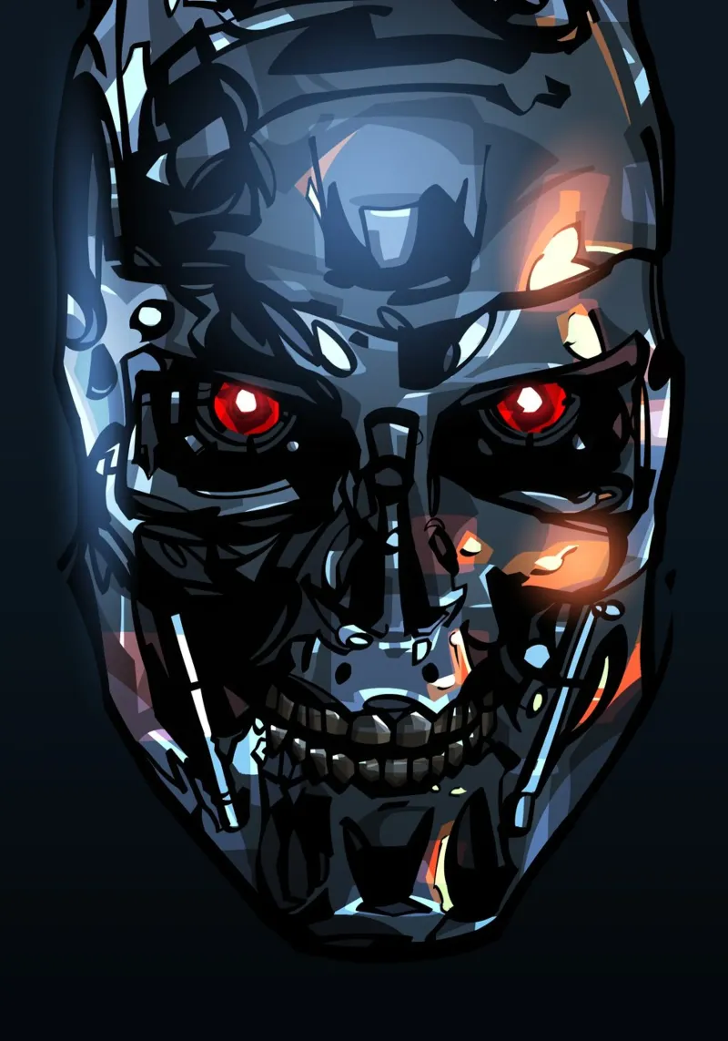 Terminator Head II pellicola backlit da nabakumov