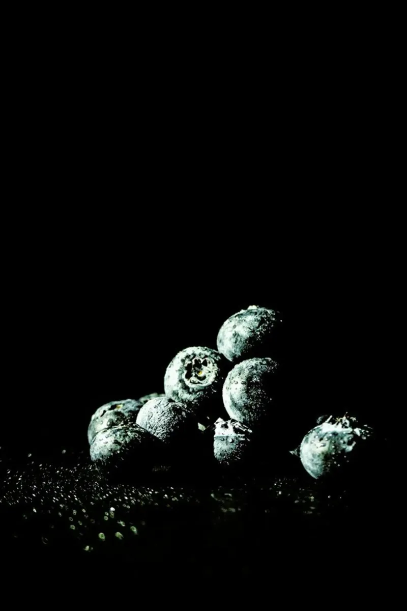 Dark Blueberries pellicola backlit da Babett Schultze