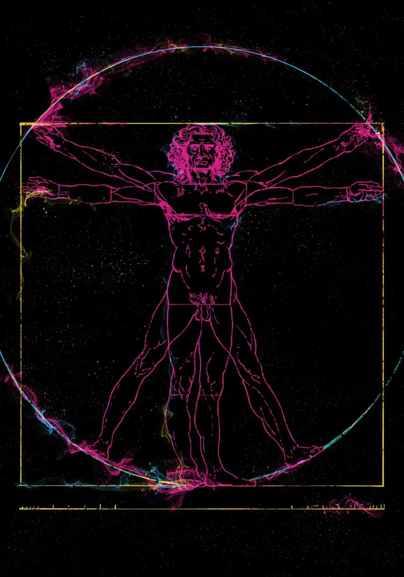 Vitruvian Man pellicola backlit da nabakumov