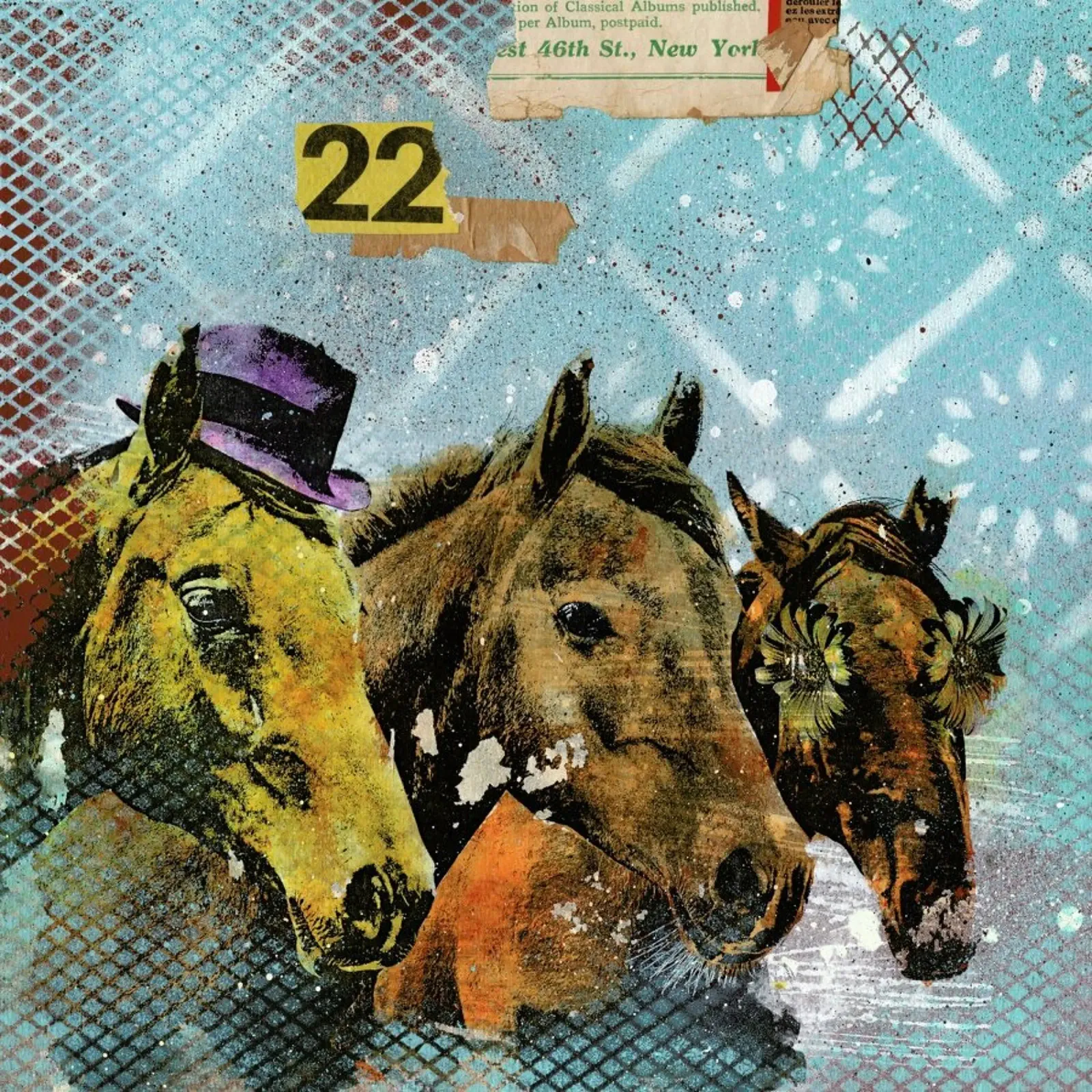 Horses 22 tela con Cornice a cassetta da Tameo