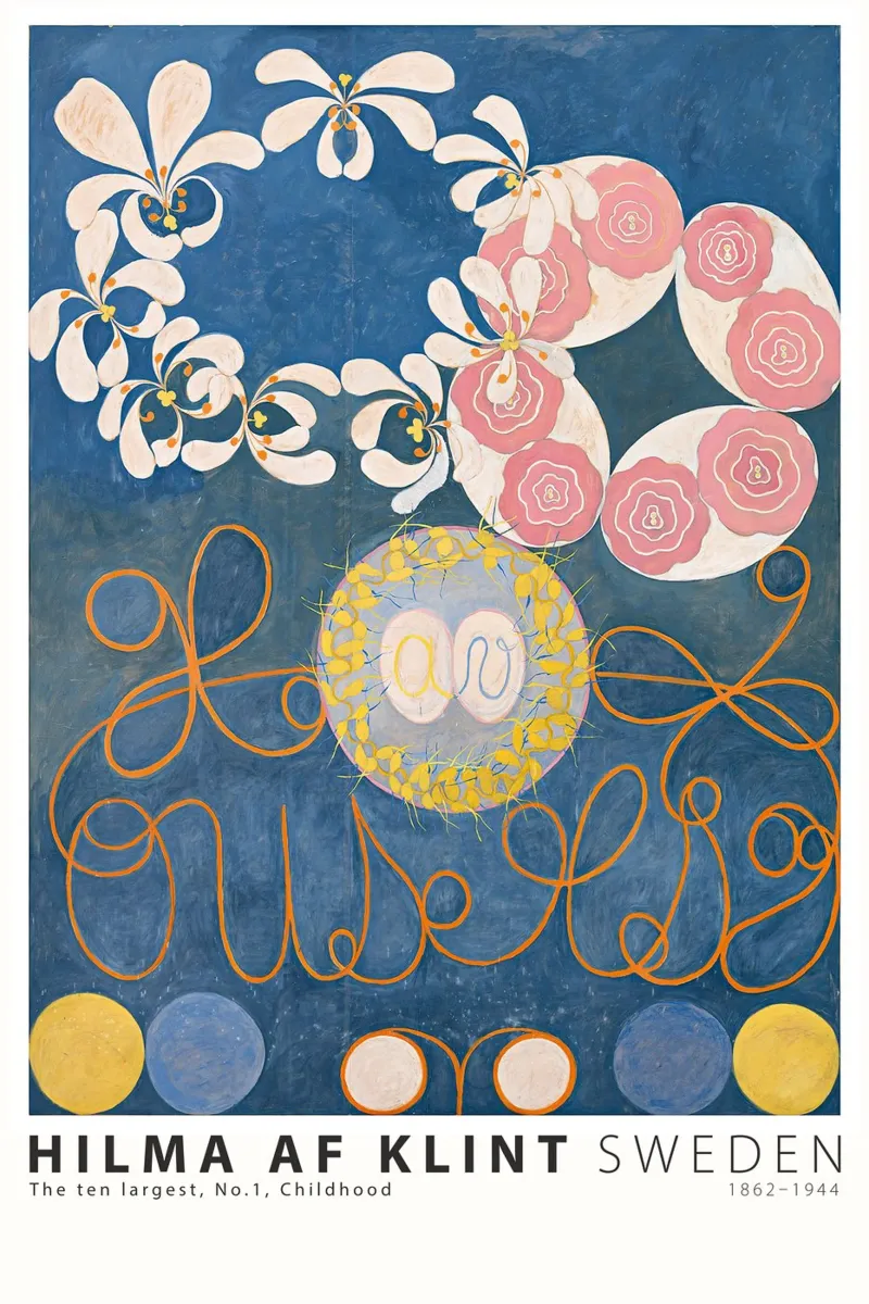 Hilma AF Klint - I dieci più grandi n. 1 dell'infanzia pellicola backlit da Old Masters