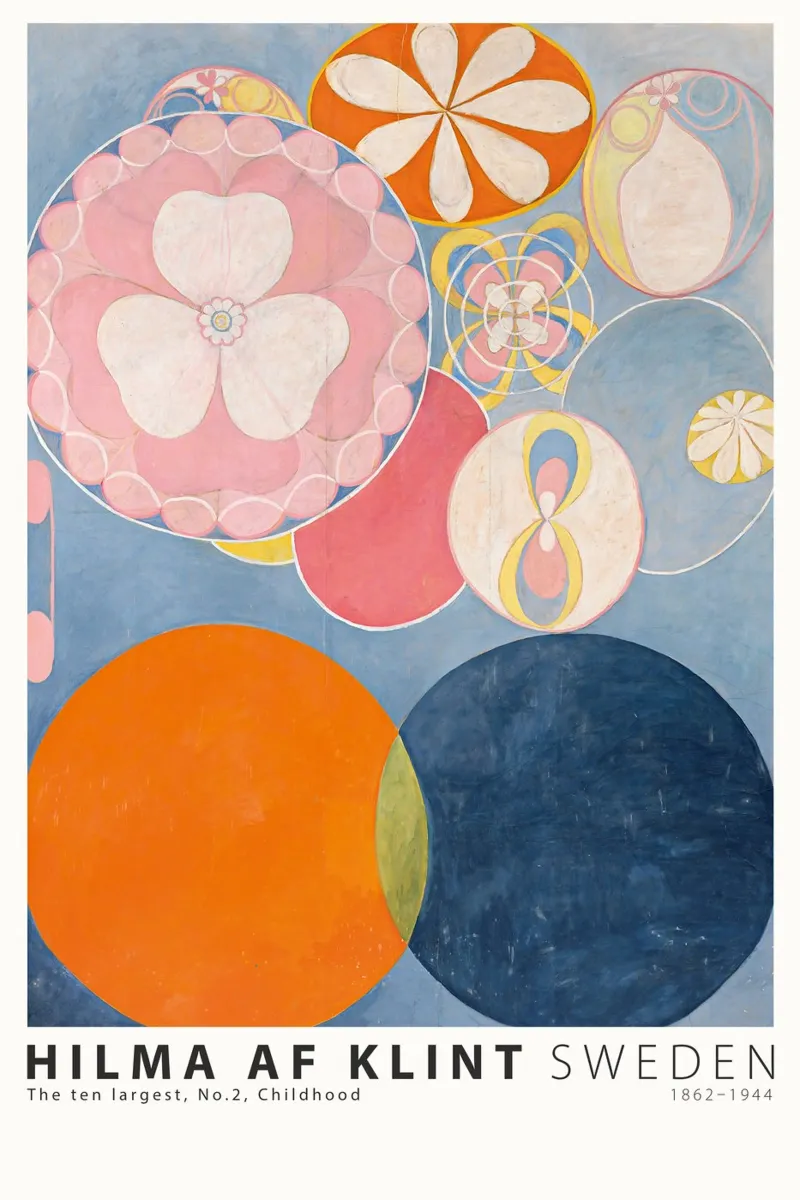 Hilma AF Klint - I dieci più grandi n. 2 Infanzia pellicola backlit da Old Masters