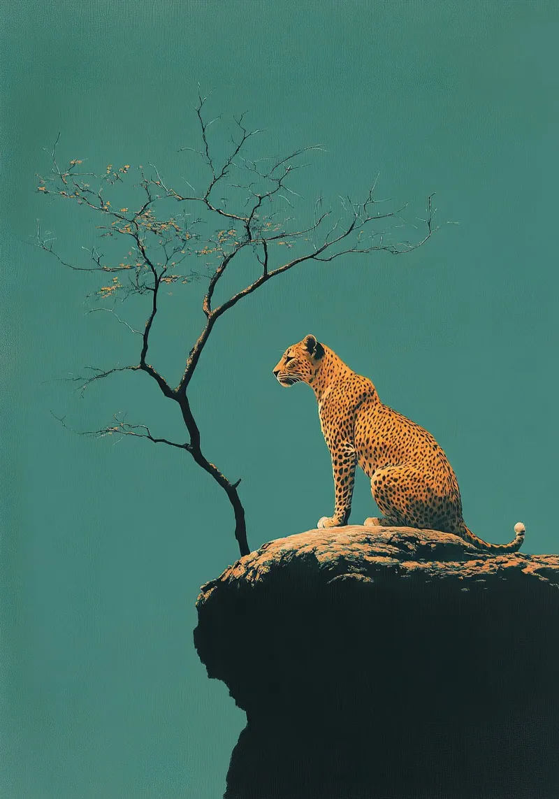 Leopard plexiglass da Nikis Art Studio