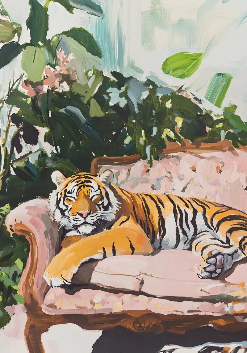 I brividi della tigre pellicola backlit da Nikis Art Studio