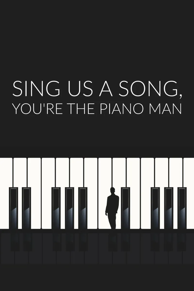 Piano man poster da studiopicaprints