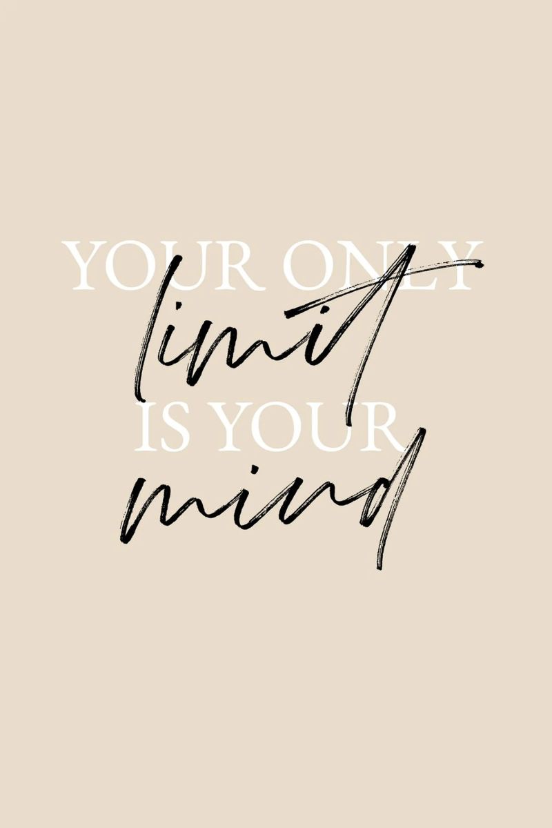 Your only limit is your mind pellicola backlit da artbox44