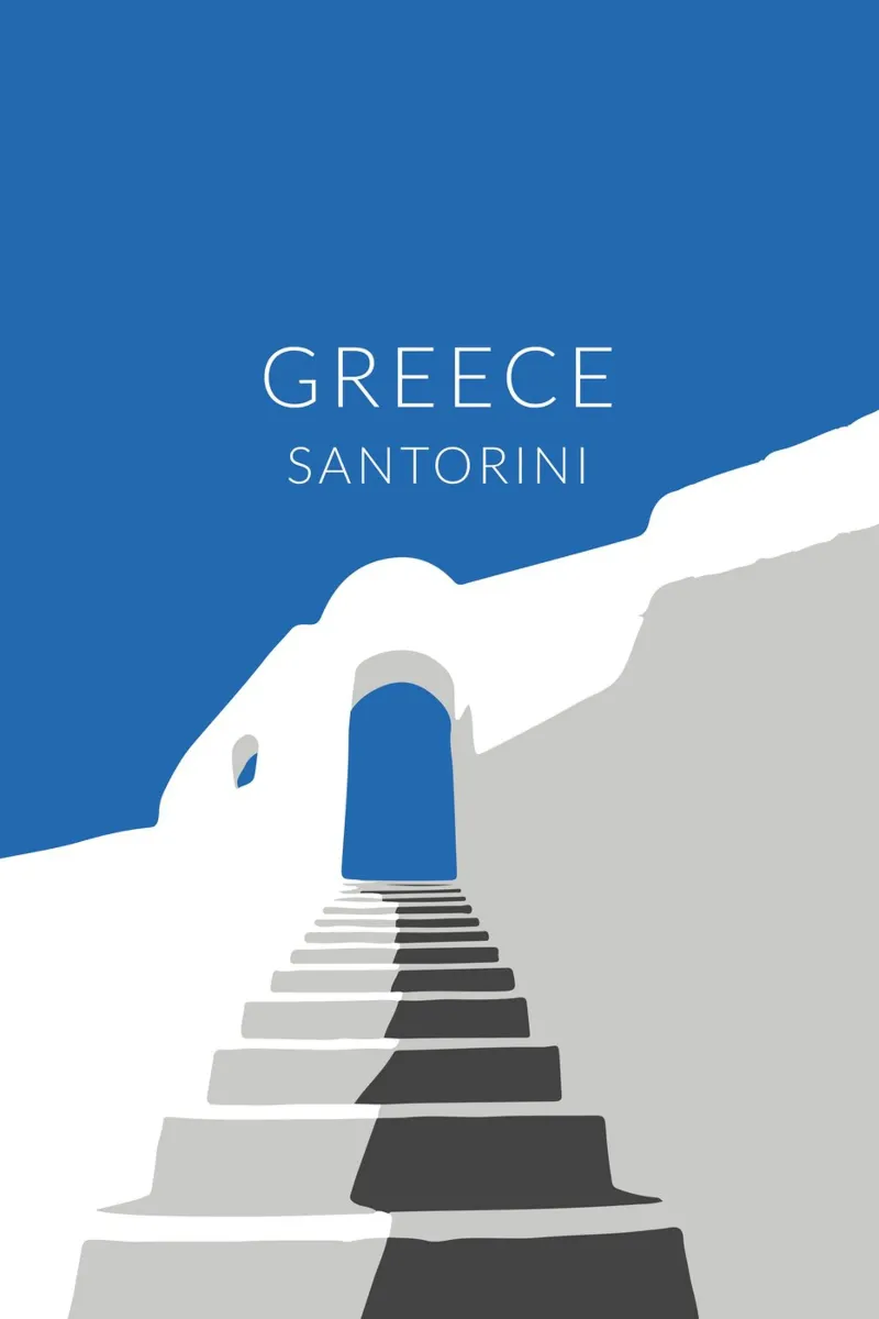 Santorini Grecia plexiglass da studiopicaprints