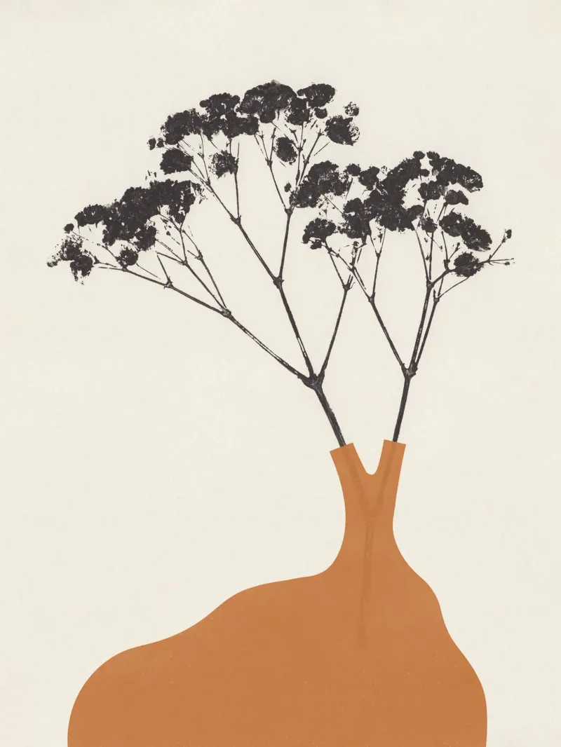 Gypsophila-Blüten #2 Poster mit Kunststoffrahmen von Alisa Galitsyna