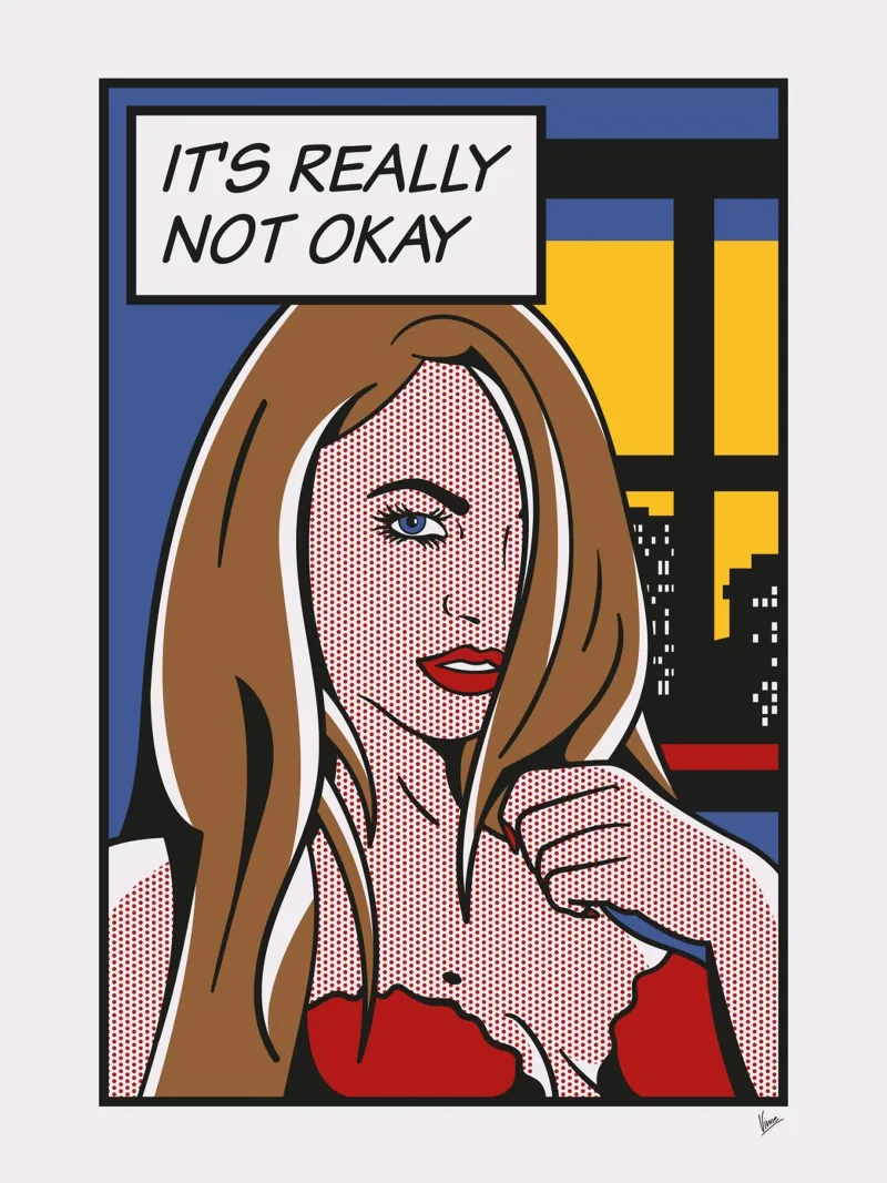 No004 Kimmy Granger-TGND poster con telaio in alluminio da Girl Next Door Fantasy Dramas