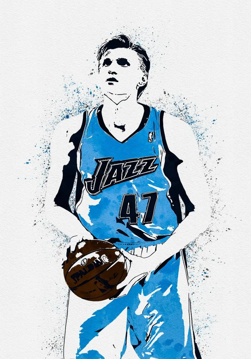Andrei Kirilenko Utah Jazz pellicola backlit da tenten
