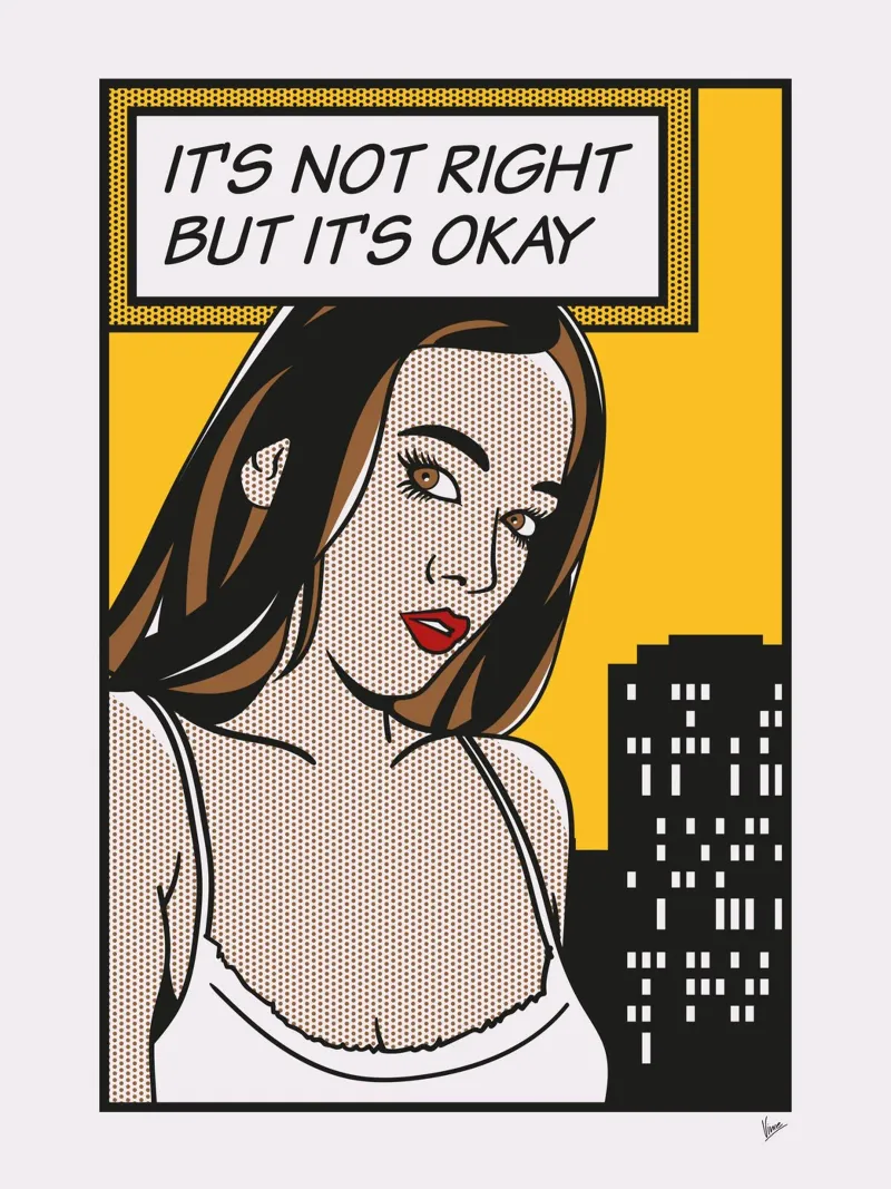 No025 Ginebra Bellucci-TGND poster con telaio in legno da Girl Next Door Fantasy Dramas