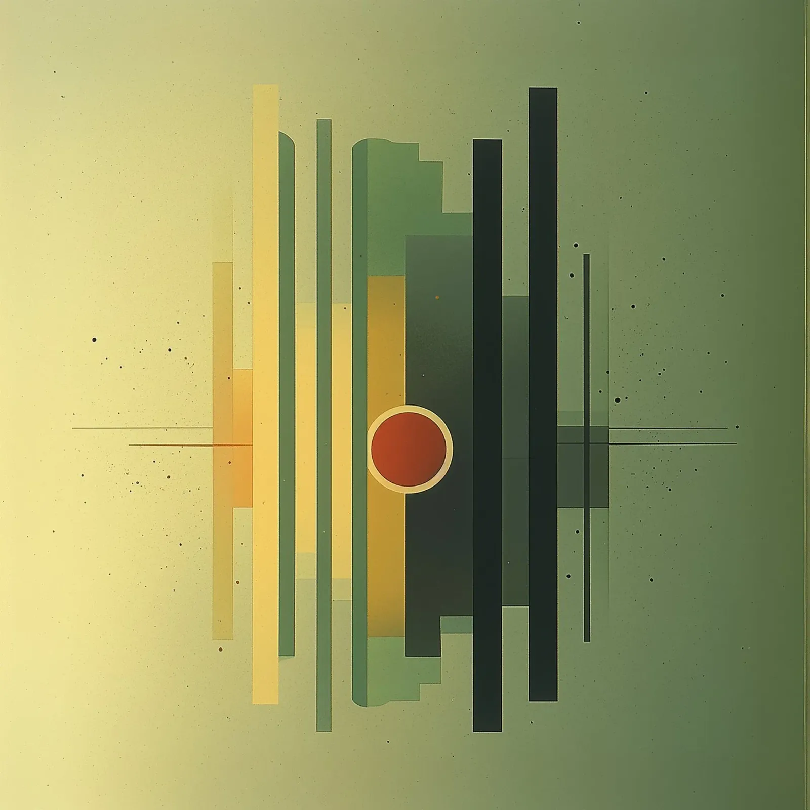 Abstract geometrisch retro modern ontwerp hahnemühle van Little Things