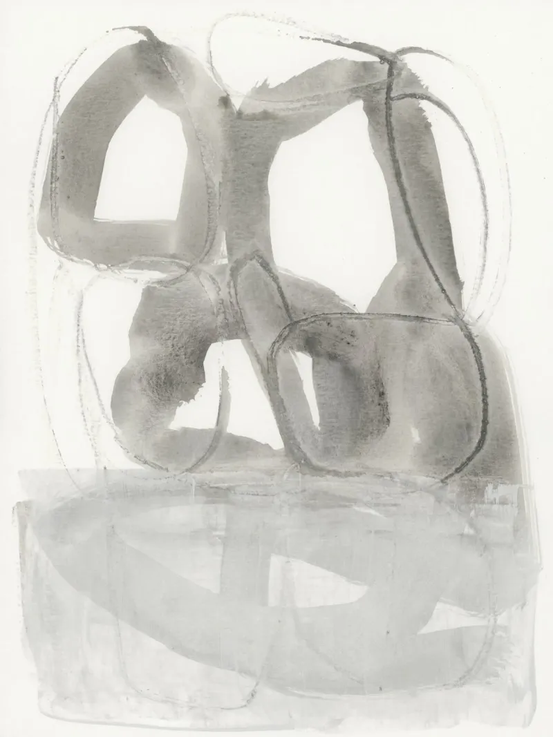 gestural abstraction 2 tela da IRIS LEHNHARDT FINE ART