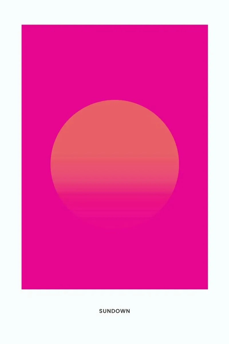Sundown #9 pellicola backlit da daylight design studio